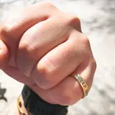 انگشتر مردانه گالری عزیزی مدل تسلیم نشو