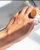 انگشتر زنانه نقره و سنگ Elsa Jewerly مدل عقیق