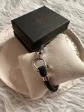 دستبند مردانه امگا مدل رابر مشکی