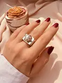 انگشتر زنانه استیل گالری عزیزی مدل pearl