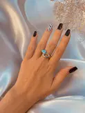انگشتر استیل زنانه گالری عزیزی مدل یونیک