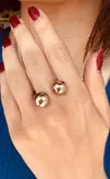 انگشتر استیل زنانه گالری عزیزی مدل گلوب