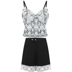 ست تاپ و شلوارک مجلسی زنانه سوزندوزی بلوچی روچ مدل کلاسیک