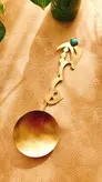 قاشق آجیل خوری دستساز گالری عزیزی مدل هیچ