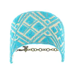 دستبند زنانه سوزندوزی بلوچی مدل نیلگون