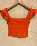 کراپ زنانه مجلسی موون مدل butterfly