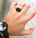انگشتر مردانه سنگ مشکی گالری عزیزی مدل رولکس