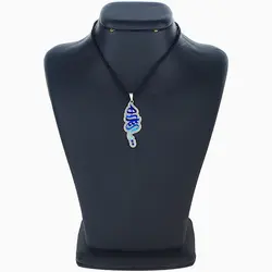 گردنبند نقره و میناکاری گالری آراسته مدل هیچ