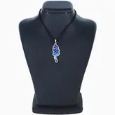 گردنبند نقره و میناکاری گالری آراسته مدل هیچ