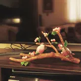 مجسمه پرنده دکوری دستساز گالری عزیزی مدل پرندگان درخت زالزلک
