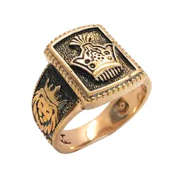 انگشتر مردانه برنجی دستساز تاج ایران گالری عزیزی