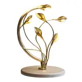 دکوری رومیزی برنجی دستساز گالری عزیزی مدل گل های شیپوری