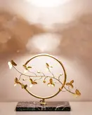 دکوری رومیزی برنجی دستساز گالری عزیزی مدل گل بهار