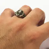 انگشتر ورشو مردانه گالری عزیزی مدل تاج شاه