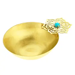 کاسه آجیل خوری برنجی دستساز گالری عزیزی مدل اسلیمی