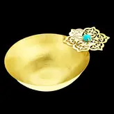 کاسه آجیل خوری برنجی دستساز گالری عزیزی مدل اسلیمی