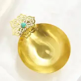 کاسه آجیل خوری برنجی دستساز گالری عزیزی مدل اسلیمی