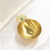کاسه آجیل خوری برنجی دستساز گالری عزیزی مدل اسلیمی