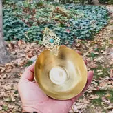کاسه آجیل خوری برنجی دستساز گالری عزیزی مدل اصفهان
