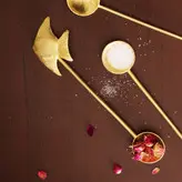 قاشق برنجی دستساز گالری عزیزی مدل ماهی
