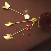 قاشق برنجی دستساز گالری عزیزی مدل ماهی