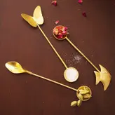 قاشق برنجی دستساز گالری عزیزی مدل ماهی