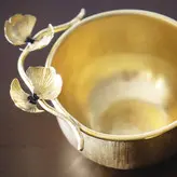 کاسه آجیل خوری برنجی گالری عزیزی مدل گل