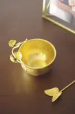 کاسه آجیل خوری برنجی گالری عزیزی مدل گل