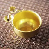 کاسه آجیل خوری برنجی گالری عزیزی مدل گل