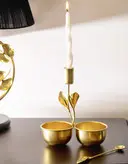اردوخوری برنجی دستساز گالری عزیزی مدل گل شیپوری
