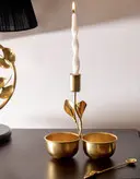 اردوخوری برنجی دستساز گالری عزیزی مدل گل شیپوری