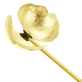 قاشق آجیل خوری برنجی دستساز گالری عزیزی مدل گل ارکیده