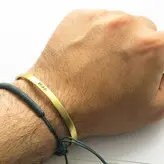 دستبند برنجی مردانه و زنانه گالری عزیزی مدل ایران