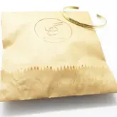 دستبند برنجی مردانه و زنانه گالری عزیزی مدل NEVER GIVE UP ( هرگز تسلیم نشو )