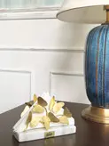 جا دستمالی برنجی دستساز گالری عزیزی مدل باغ پروانه ها