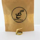 انگشتر برنجی گالری عزیزی طرح حرف ک مدل gz99542