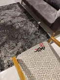 گلیم فرش ساوین طرح 4119 نقره ای مشکی