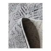 گلیم فرش ساوین طرح 4113 نقره ای
