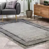 گلیم فرش ساوین طرح 4126 طوسی
