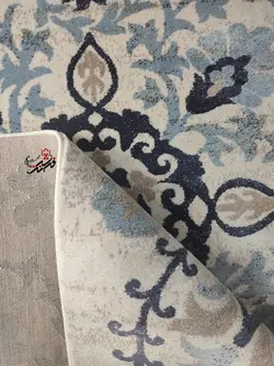 گلیم فرش ساوین طرح 3244 کرم
