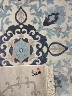 گلیم فرش ساوین طرح 3244 کرم