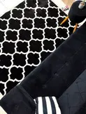 گلیم فرش ساوین طرح 4045 مشکی
