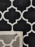 گلیم فرش ساوین طرح 4045 مشکی