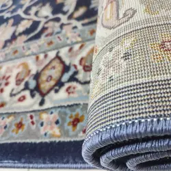 گلیم فرش ساوین طرح 3252 سرمه ای