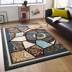 گلیم فرش ساوین طرح رکسانا قهوه ای