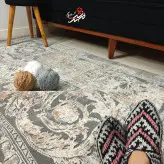 فرش ماشینی لوتوس طرح فرانسوی 9307 بژ مدرن