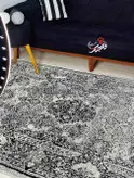 گلیم فرش ماشینی ساوین طرح 4013 کرم وینتیج