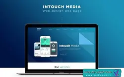 دانلود قالب فتوشاپ سایت Intouch Media