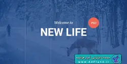 دانلود قالب فتوشاپ سایت New Life