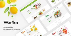 دانلود قالب پرستاشاپ فروشگاهی مواد غذایی Safira